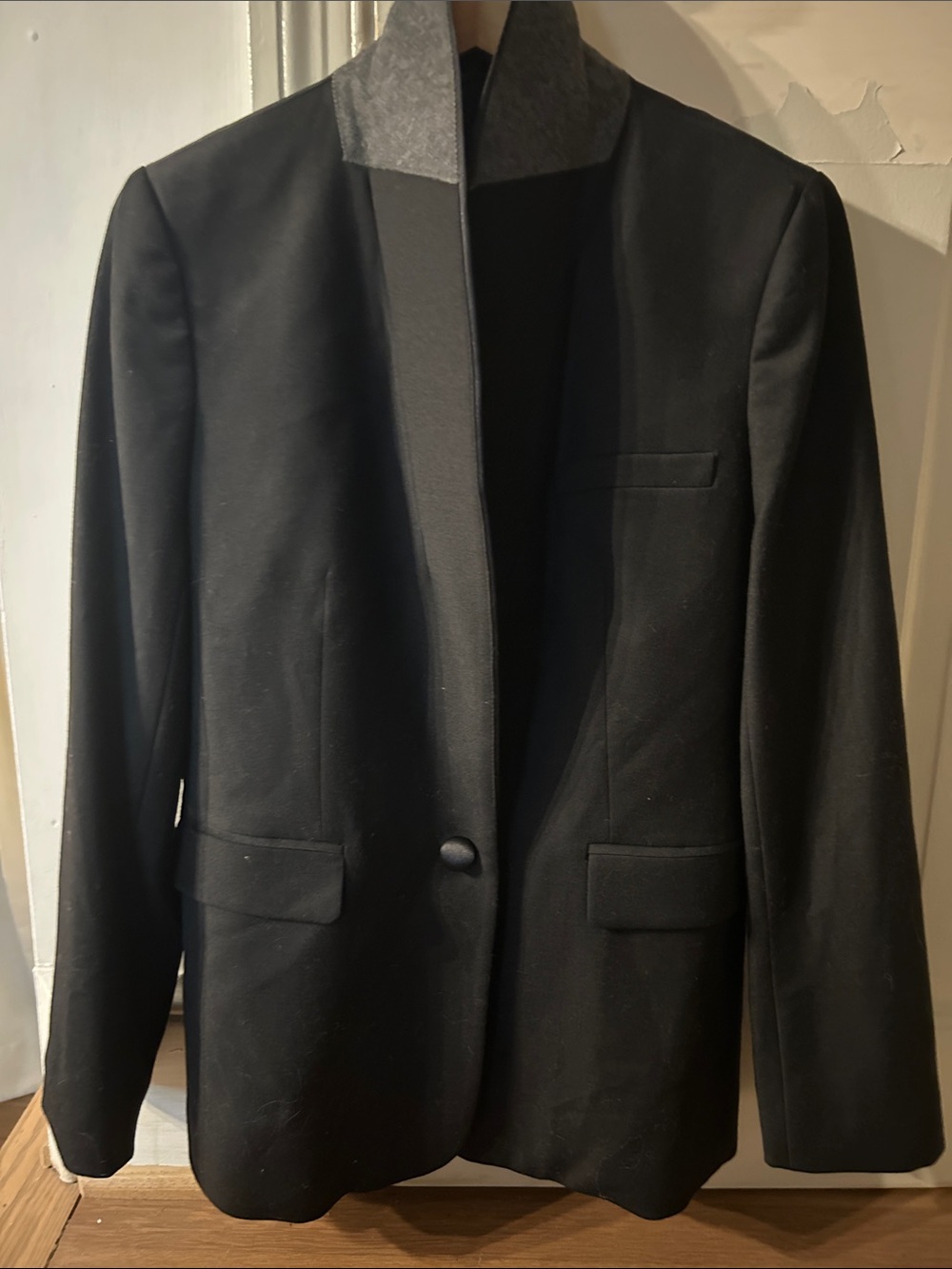 J. Crew Black Blazer/Tuxedo with Satin Collar